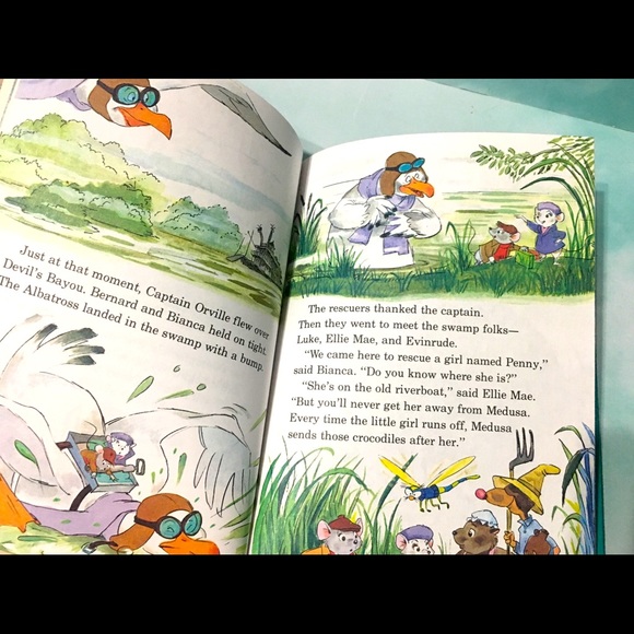 WALT DISNEY’S VTG 70s THE RESCUERS. HARDCOVER BOOK - Picture 8 of 15